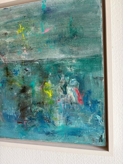 Original Art Irish Art Original Seascape Poolbeg Chimneys Dublin aesthetic