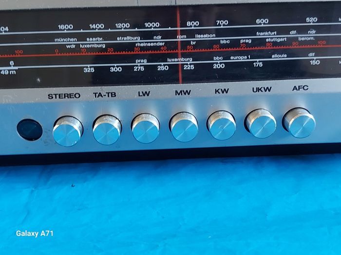 Telefunken Cavatine 201, Mw, Lw Radio plus Tape Deck, German Model in German Language, Powers on and off