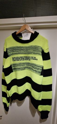 Ckj Striped Jumper/knitwear. Made In Italy