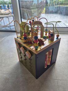 Zany Zoo Wooden Activity Cube