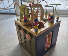 Zany Zoo Wooden Activity Cube