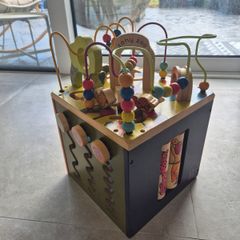 Zany Zoo Wooden Activity Cube
