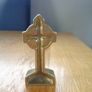Vintage Brass Celtic Cross for Sale Image 2