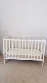 Baby cot plus mattress and baby care mat