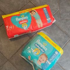 Jumbo Packs of Pampers nappies size 7