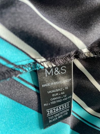 M&S collection striped ladies top