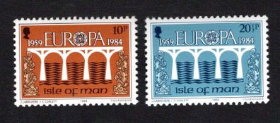 1984 Isle of Man Europa 25th Anniversary Logo Commemorative Stamps Mint Never Hinged (MNH)