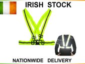 Hi Viz Vest High Vis Safety Ajustable Visibility Waistcoat Reflective Belt Motorbike