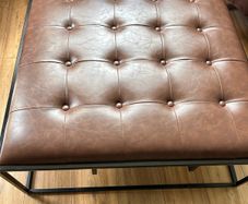 Seater DKNY Tufted Leather Ottoman