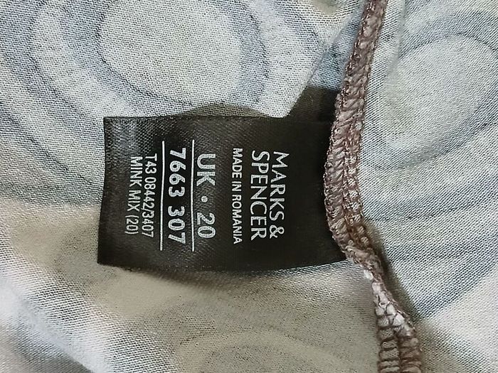 marks and spenser top size 20