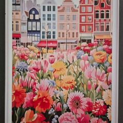 Vintage Style  Metal Sign. Amsterdam, flower market.