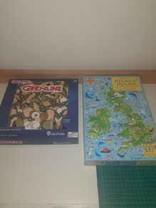 Jigsaw Puzzles Bundle  Gremlins & Atlas of Great Britain & Ireland