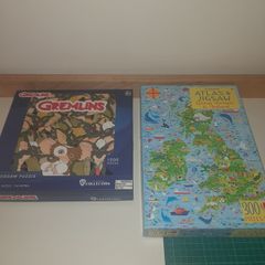 Jigsaw Puzzles Bundle  Gremlins & Atlas of Great Britain & Ireland
