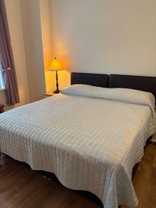 2 matching single beds with memory foam mattresses