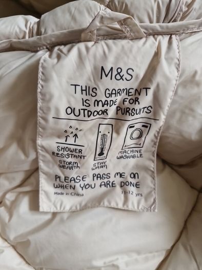 long cream girls coat