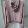 H&M girls pink velour hoodie. Image 2