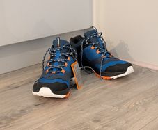 Icepeak Hiking Shoes - UK size 10-11 (blue, white, orange)