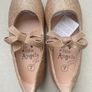 Girls glitter shoes gold /champagne colour Image 2