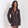 Bnwt Zuri Mesh Front Panel Detail Blazer Dress In Black Size UK14 EU42 Postage Included Image 2