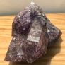 Cut Raw Natural Purple Mineral Rock Image 6