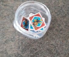 Paw Patrol Matching Game Tiles / Card Collection with Storage Jar