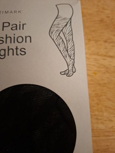 Tights .. Two Pair of Black Pattern Tights .. Price Drop