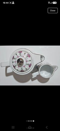 Vintage Charles Rennie Mackintosh Tea For Two Set Porcelain Art Deco Tea pot and jug