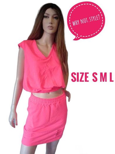 skirt with short sleeves blouse
