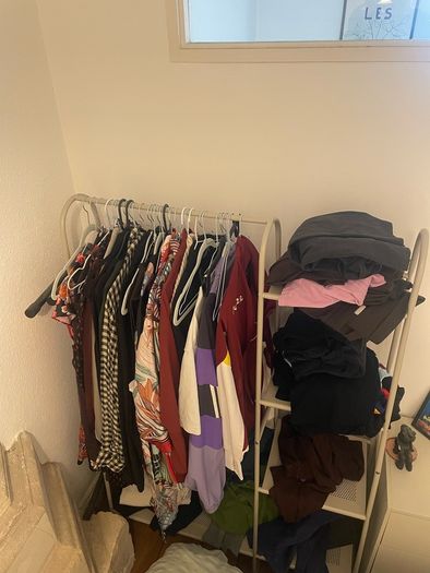 Jysk Clothes Rail and Storage (Fully Assembled)