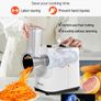 Electric Cheese Grater Salad Maker, 200W Salad Shooter, Electric Vegetable Slicer Shredder Chopper for Fruits with 5 Attachments Image 2