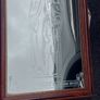 Dr Edmund Rice founder of the Christian brothers etched mirror,came from a old school,hard to come by ,heavy,lovely display,a piece of irish history,,hard to come by, buyer collects,sold as seen ,sorry pics not more clearer,I gave wood a light polish. Image 9
