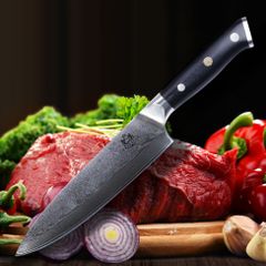 MRK PRESTIGE Damascus Chef Knife, Japanese VG-10 Stainless Steel 8 inch Chef's Knife