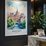 Budapest Wall Art Print, Travel Art Poster Image 4