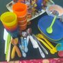 Free Children's Cups / Plates Utensils/ Ice Cream containers. Image 2