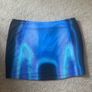 White Fox Boutique Coming Back Mini Skirt in the Milky Way blue gradient print Image 4