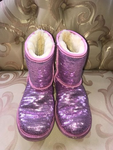Pink Sequence UGG Boots
