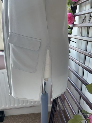 blazer bnwot grey shade layering jacket with side slits Experience of London range