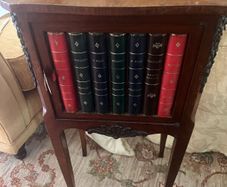Faux book lockers  and butlers tray