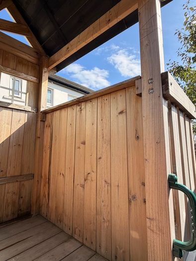 wooden swing set