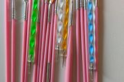 Nail or craft tools and brushes