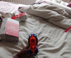 nerf gun with electric traget