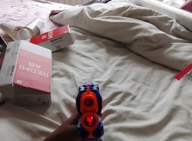 nerf gun with electric traget
