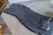 Natural Lovely Slate Serving Tray Chrome Antler Handles