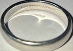 A rare original, 1999 Tiffany & Co. PT950. Man's Platinum ring. A 1999 1st edition.