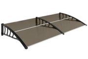 Front Door Canopy, Outdoor Awning, Rain Shelter, 200 x 96cm, Brown