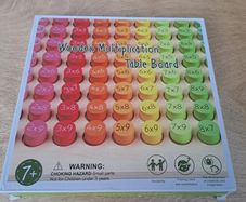 Wooden Multiplication Table Board Educational Toy