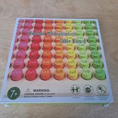 Wooden Multiplication Table Board Educational Toy