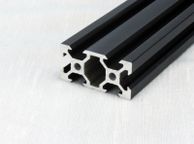main image for ad V slot 2040 Linear Rail Black Aluminium Extrusion