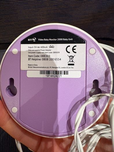 BT Video baby monitor 2000