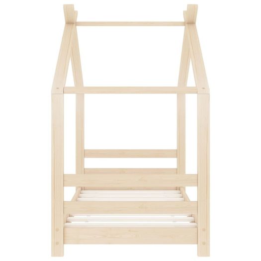 Kids Bed Frame Solid Pine Wood 70x140 cm